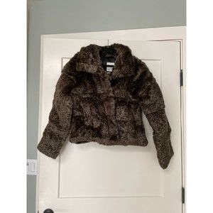 Abercrombie & Fitch Animal Print Mini Puffer NWT